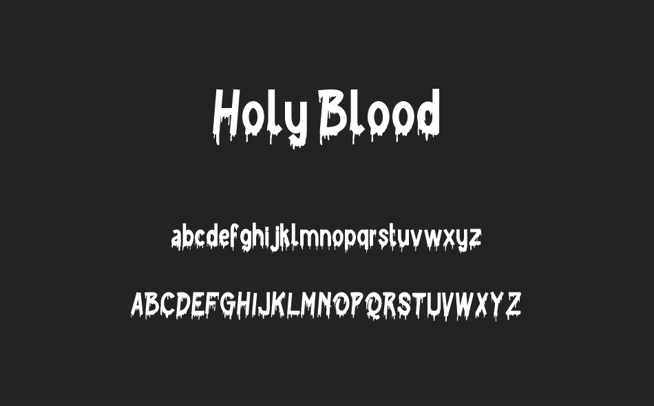 Holy Blood font