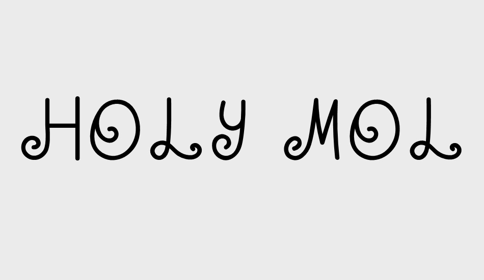 HOLY MOLLYN font big