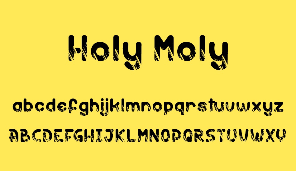 Holy Moly font