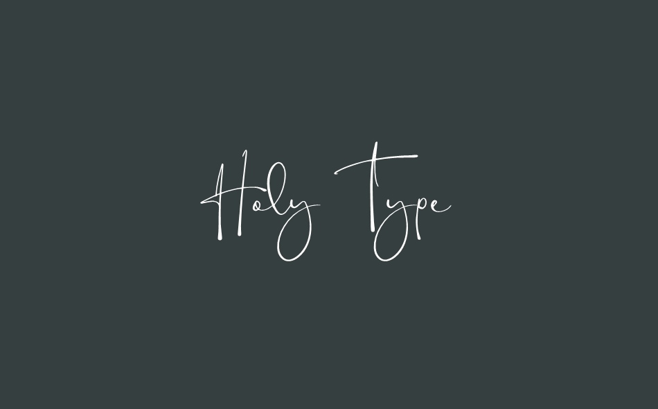 Holy Type font big