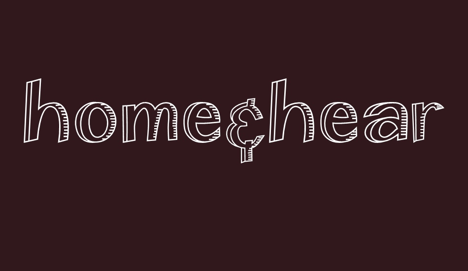 Home&Hearth-OutlineBold font big