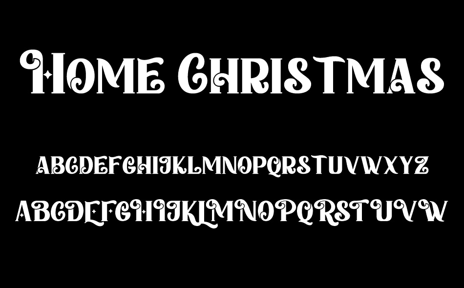 Home Christmas font