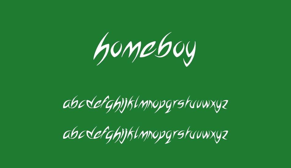 homeboy font