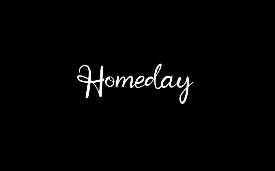 Homeday font big