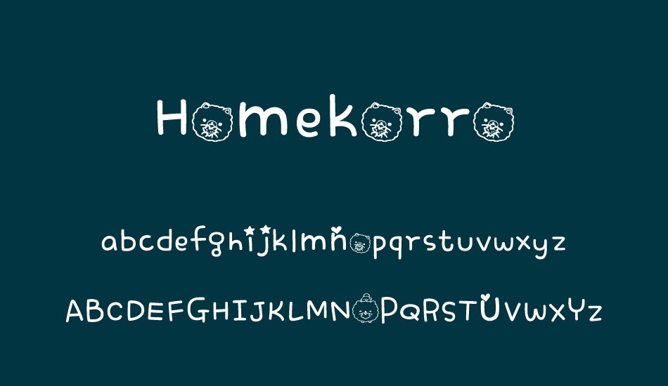 Homekorro font