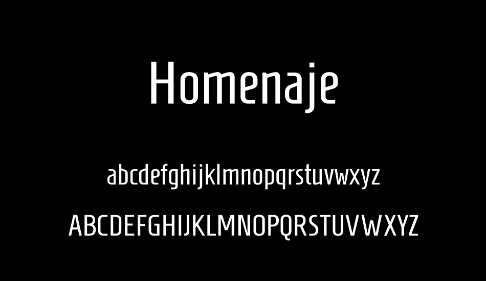 Homenaje font