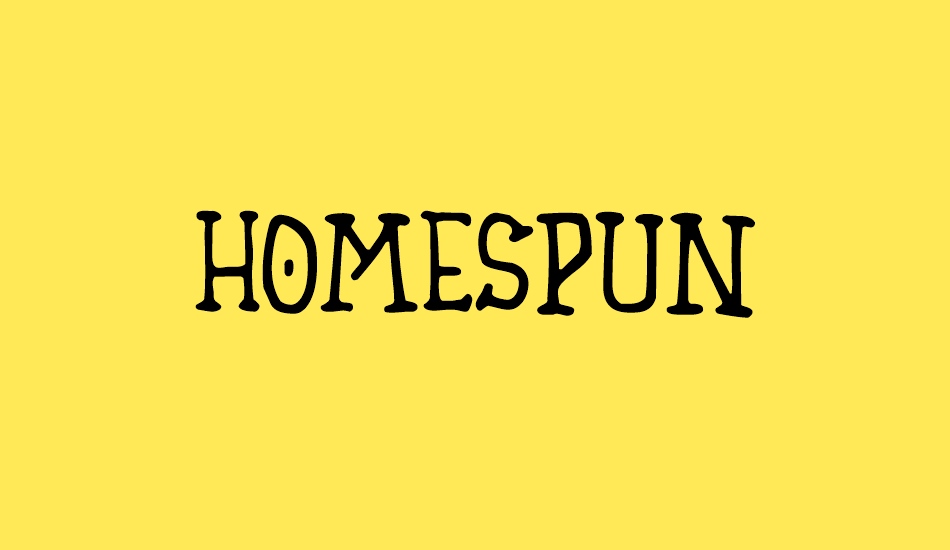 Homespun font big