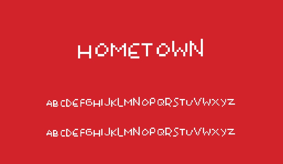Hometown font