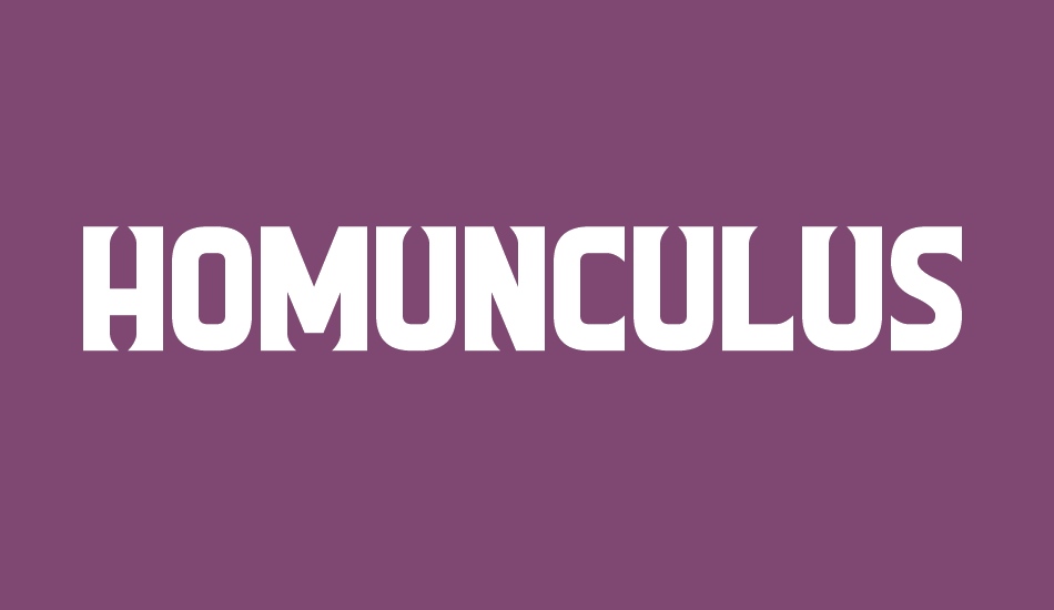 Homunculus font big