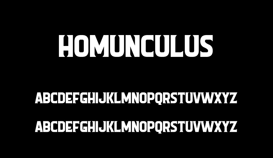 Homunculus font