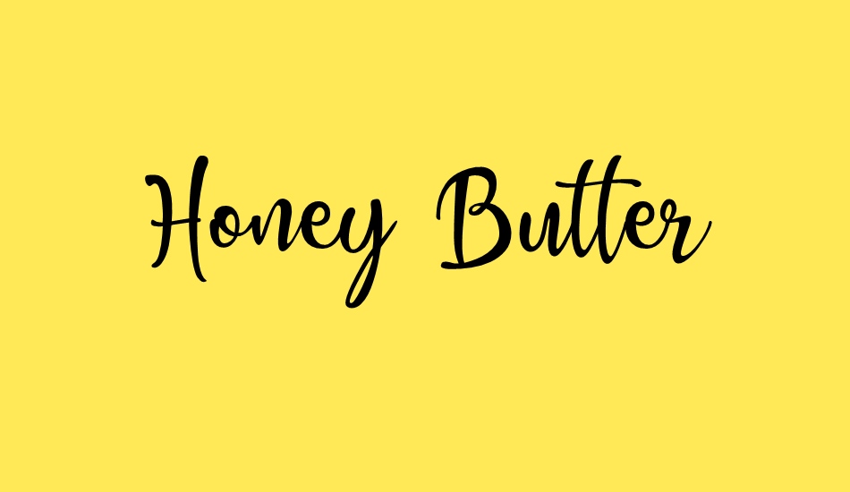 Honey Butter font big