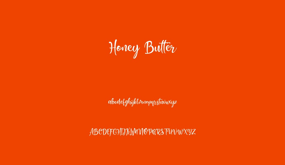 Honey Butter font