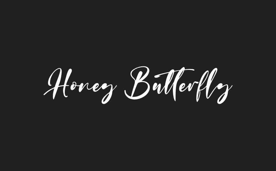 Honey Butterfly font big