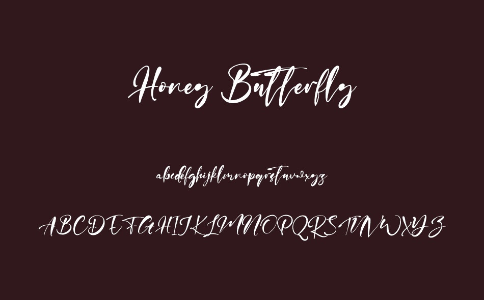 Honey Butterfly font