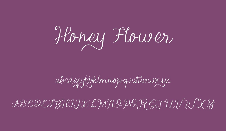 Honey Flower font