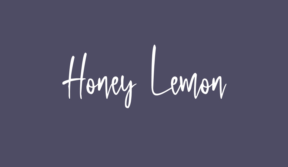 Honey Lemon font big