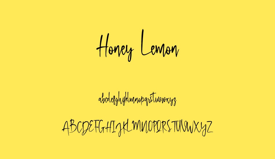 Honey Lemon font