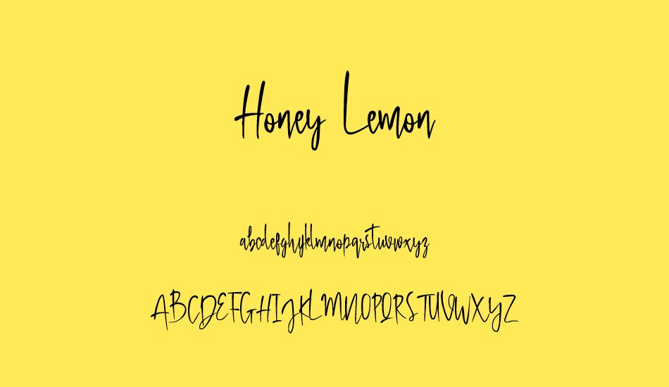 Honey Lemon font