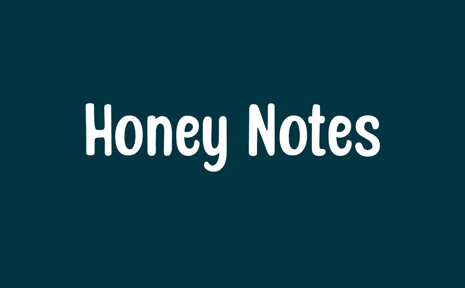 Honey Notes font big