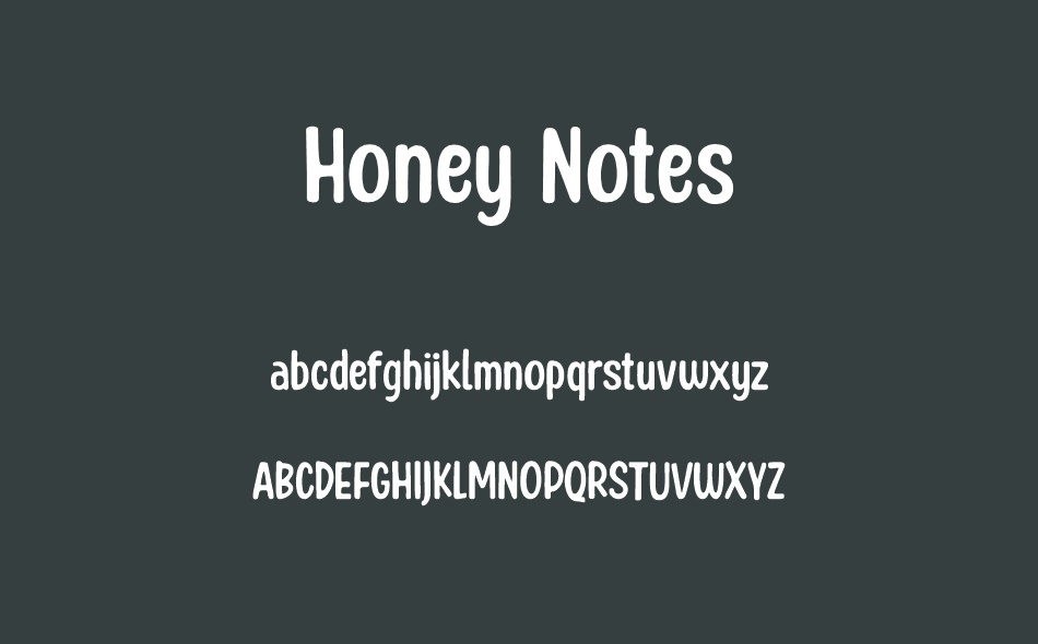 Honey Notes font