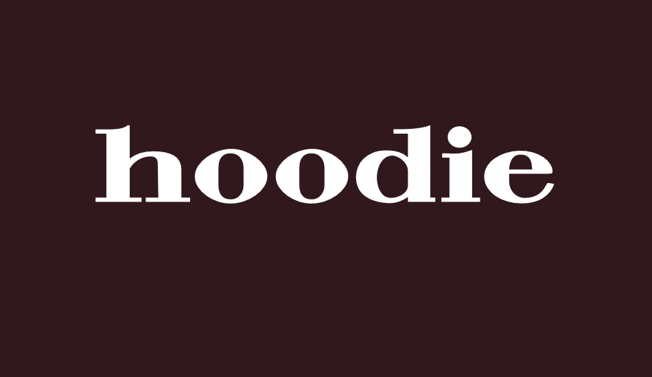 Hoodie font big