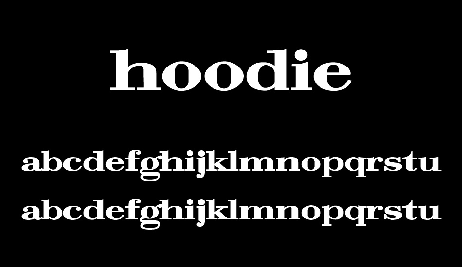 Hoodie font