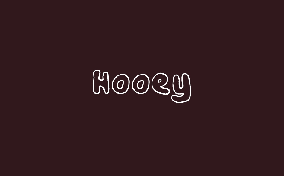 Hooey font big