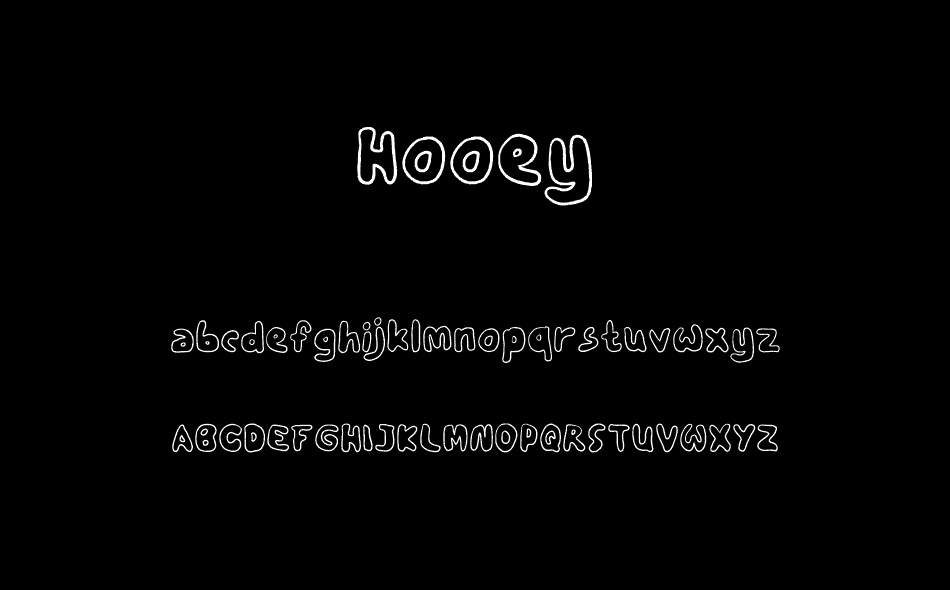 Hooey font