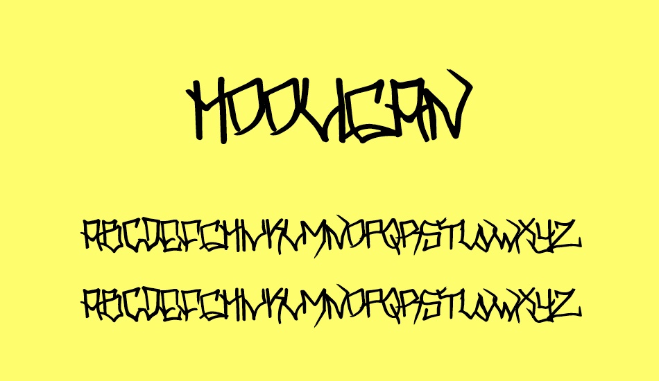 Hooligan font