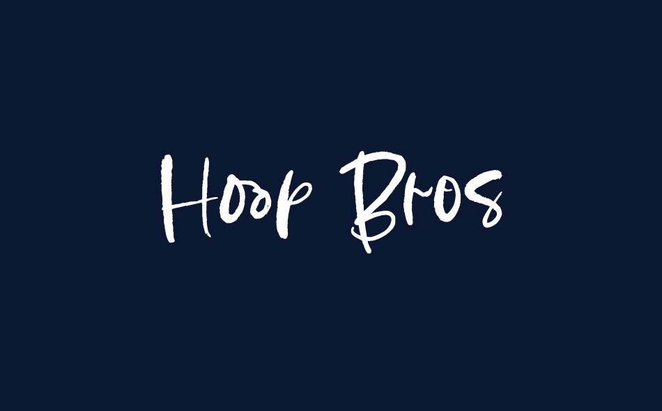 Hoop Bros font big