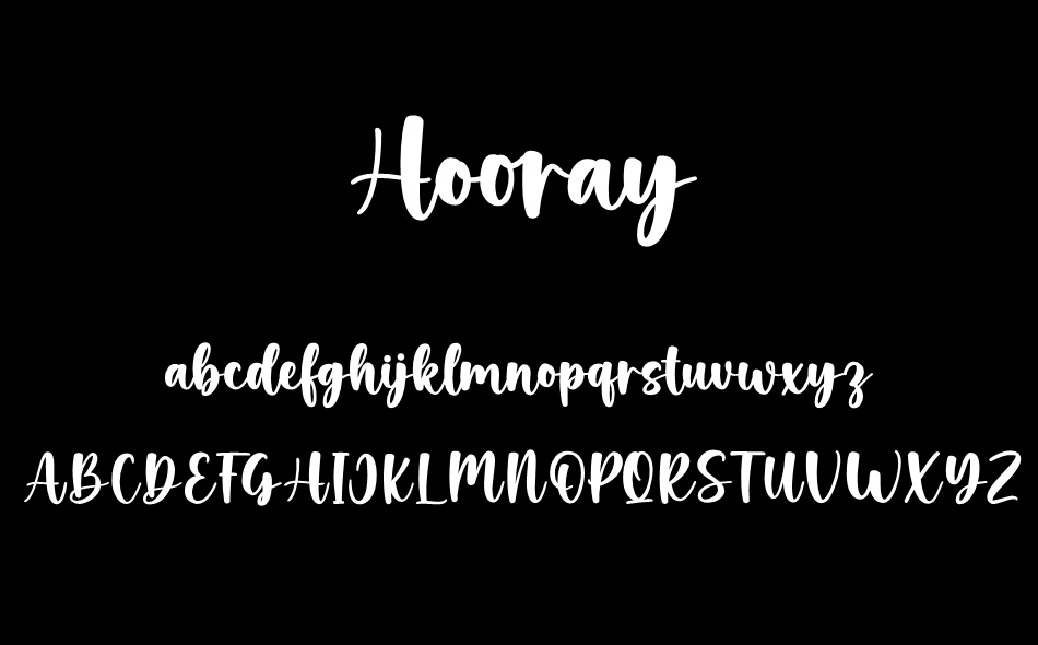 Hooray font