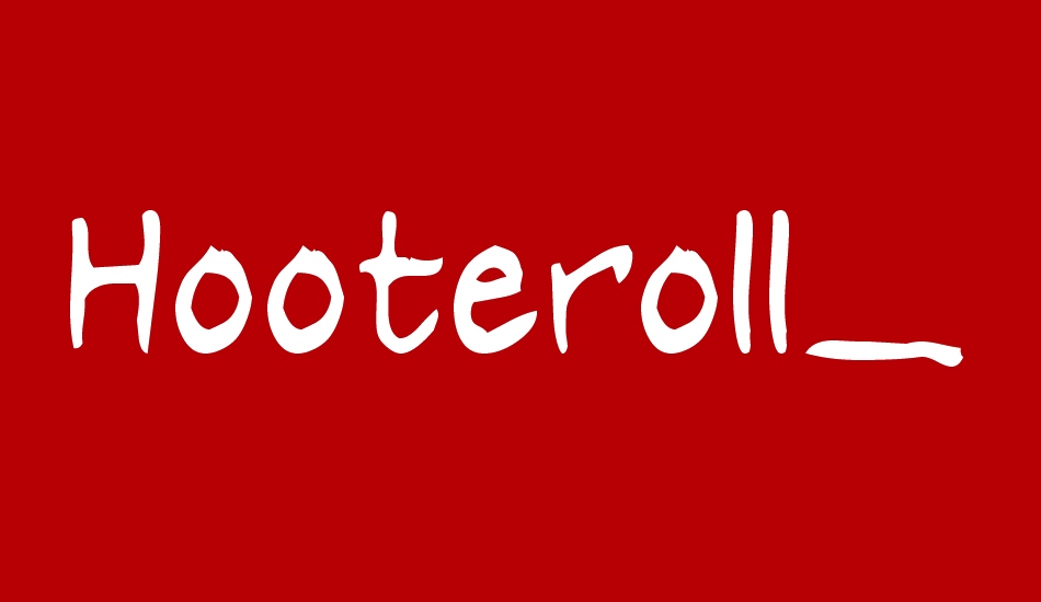 Hooteroll_Jam font big