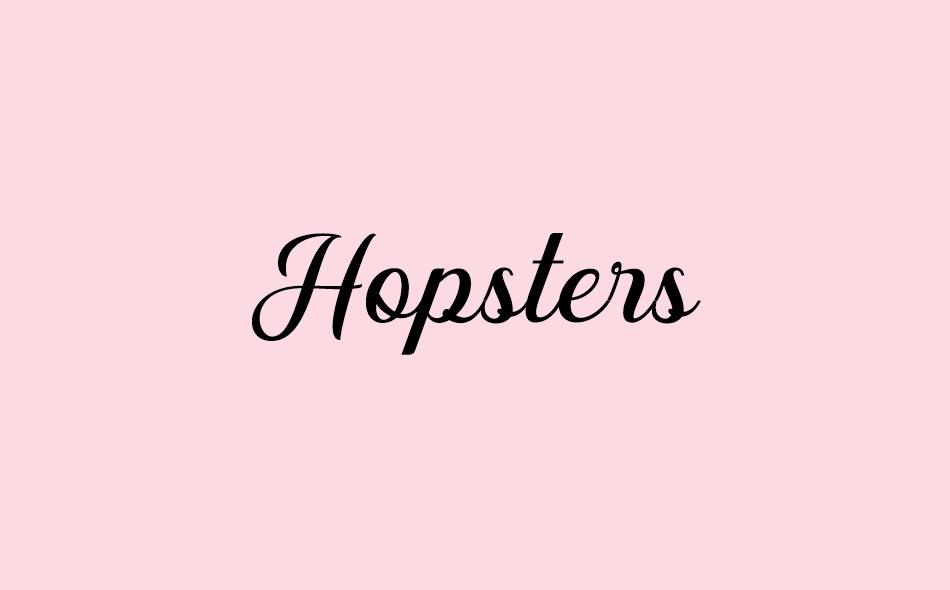 Hopsters font big