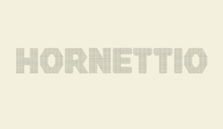 hornettio font big