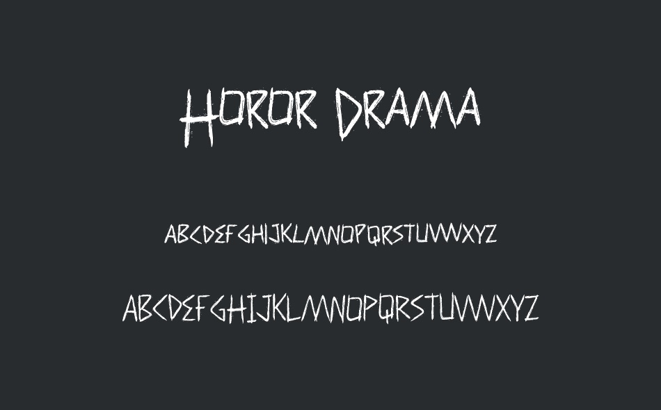 Horor Drama font