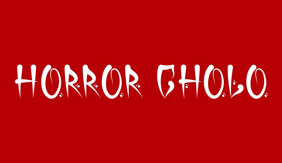 horror-cholo-dafont font big