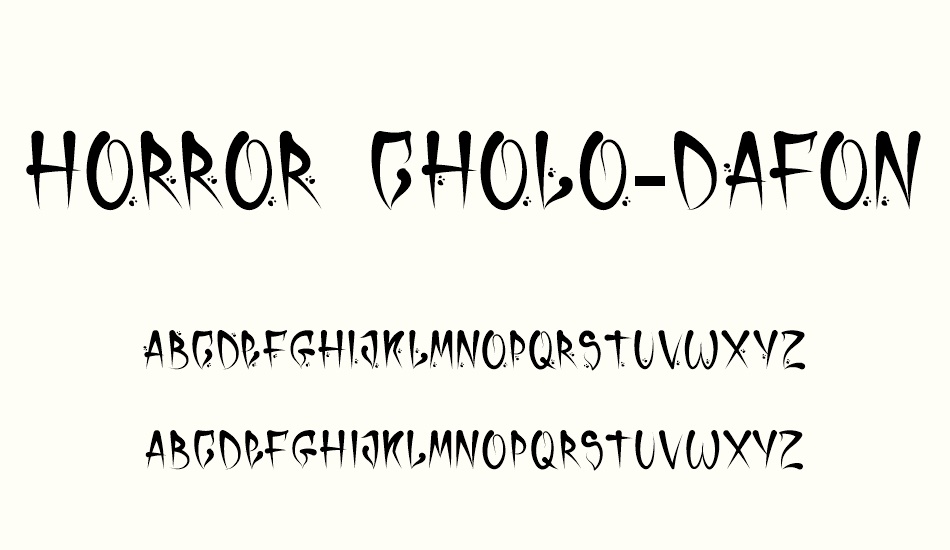 horror-cholo-dafont font