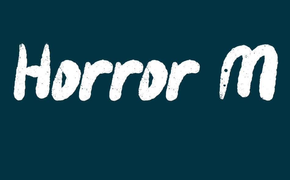 Horror Monster font big