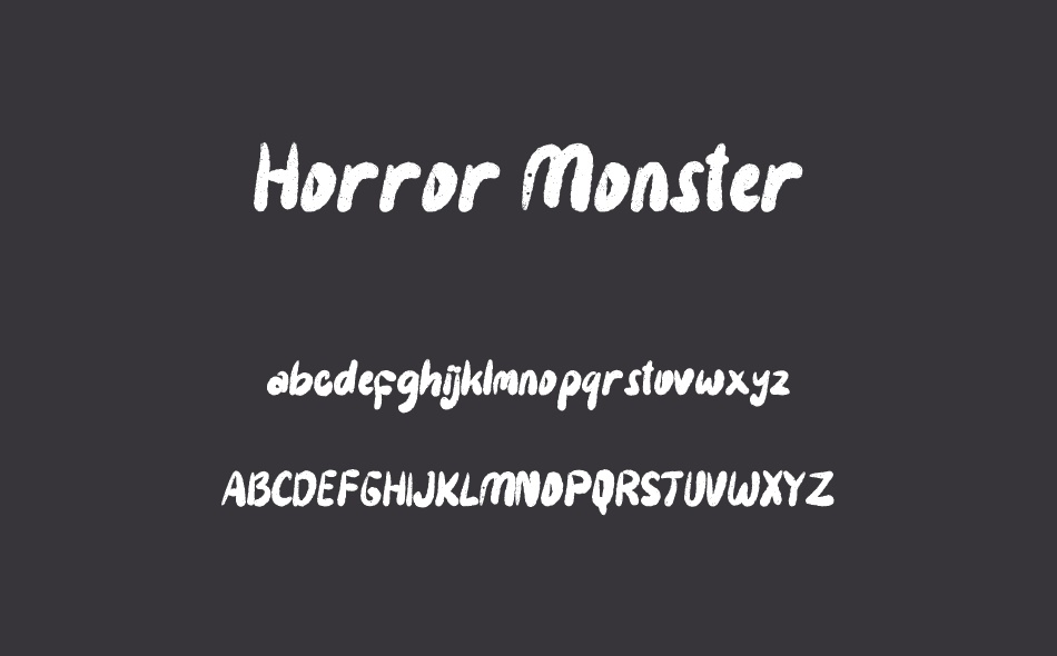 Horror Monster font