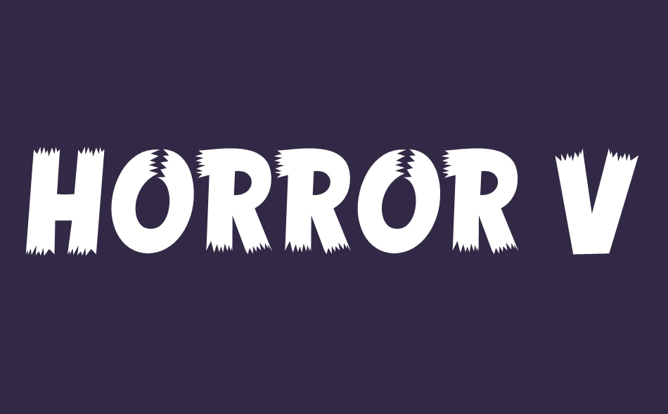 Horror Vision font big