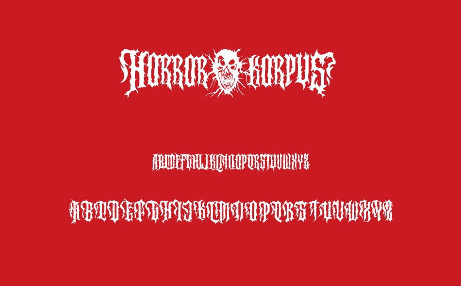 Horror Korpus font