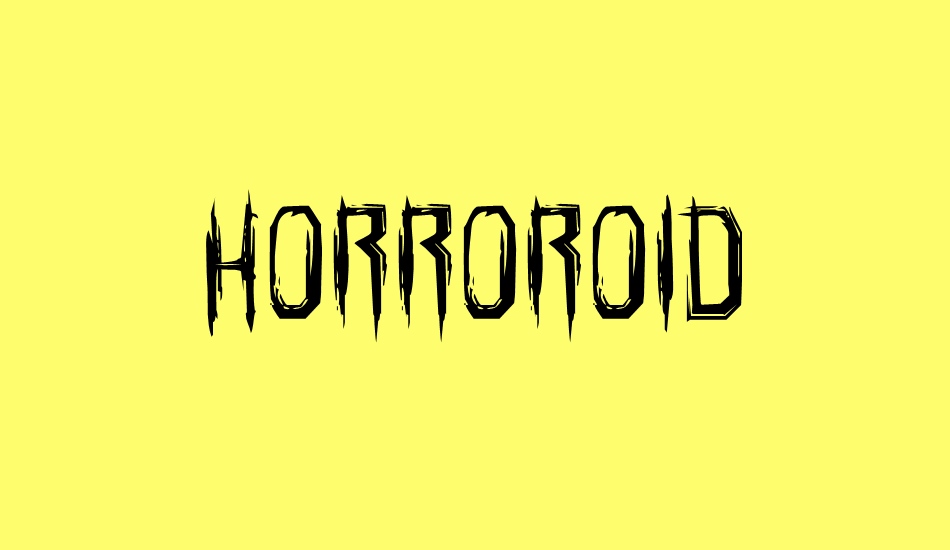 Horroroid font big