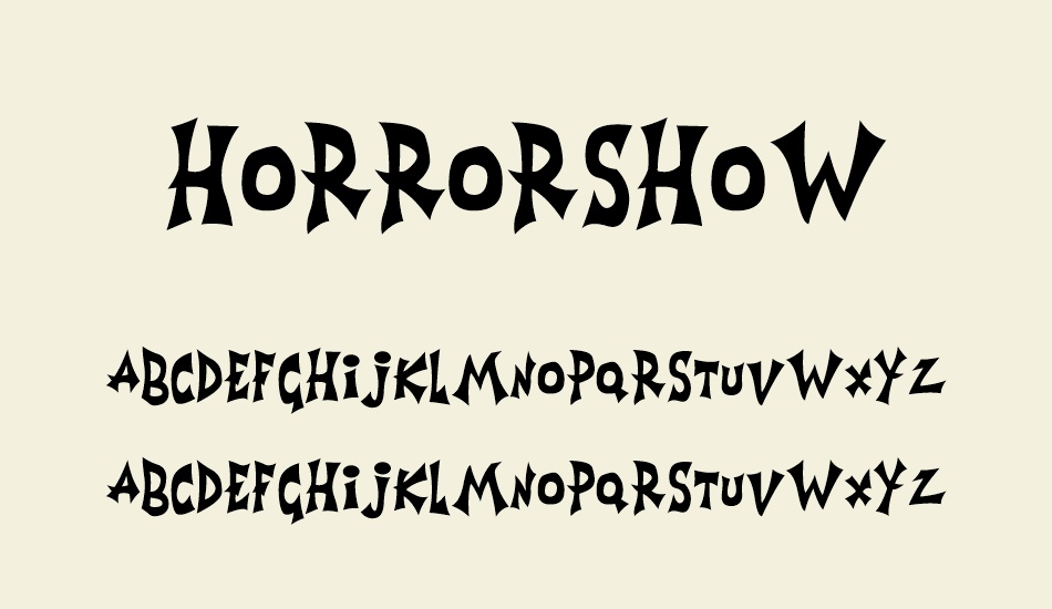Horrorshow font
