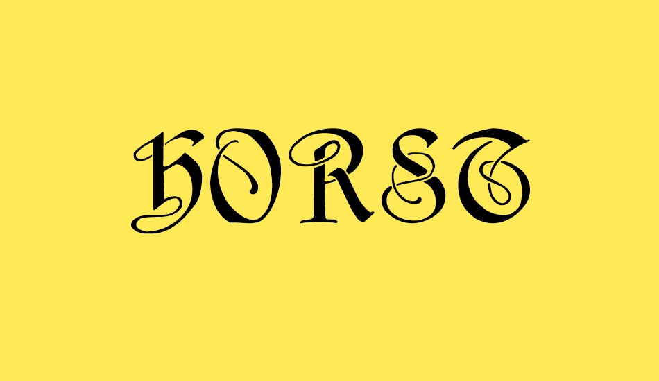 Horst free font