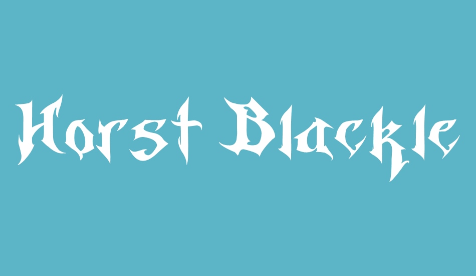 Horst Blackletter font big