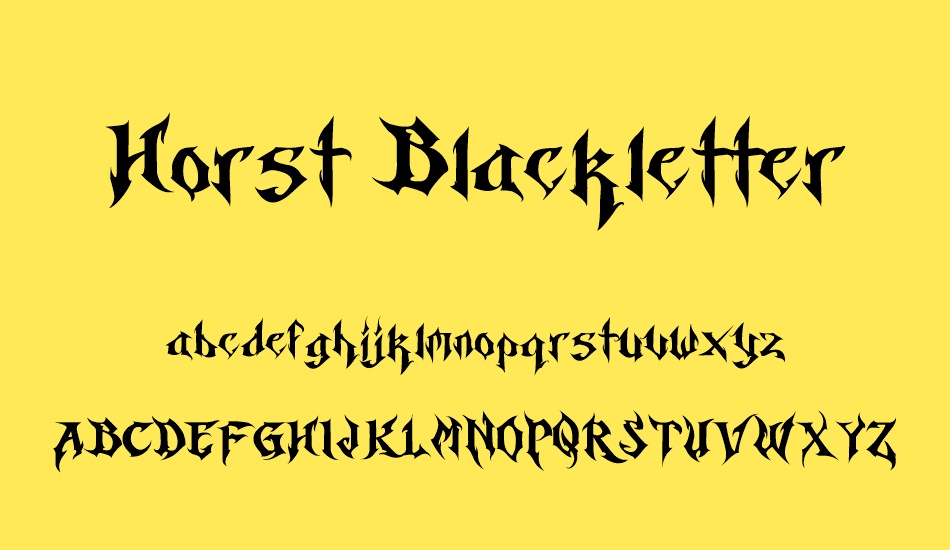 Horst Blackletter font