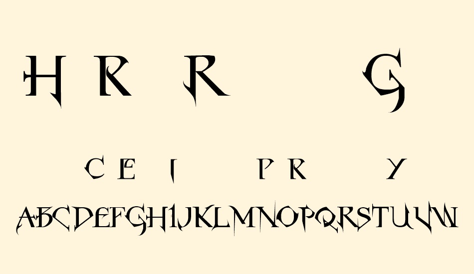 Horst Roman Gothic font