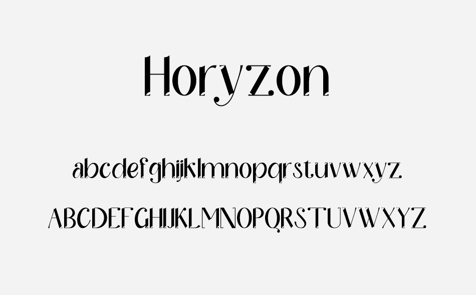 Horyzon font