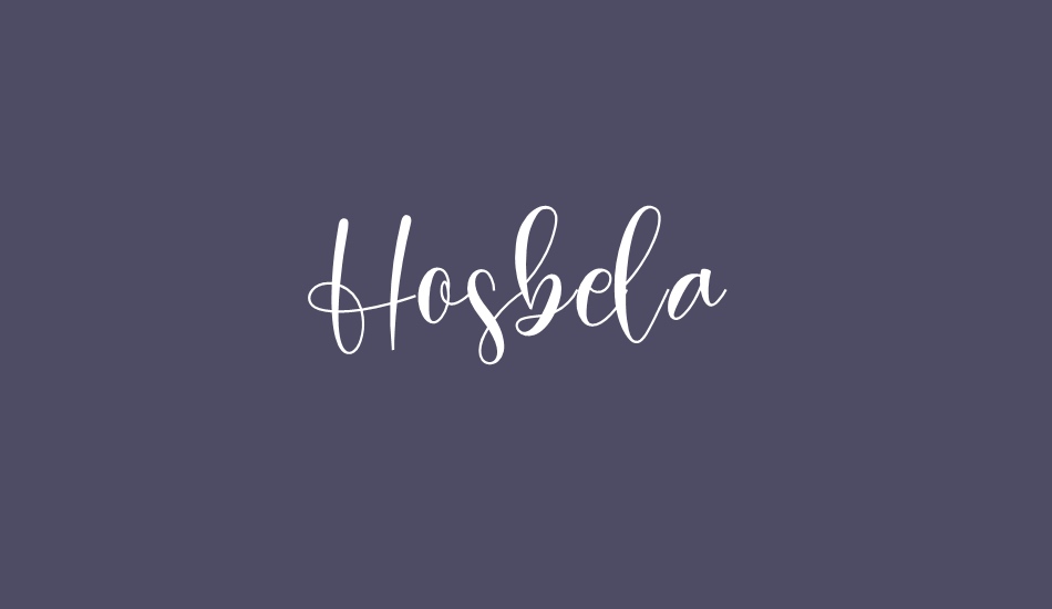 hosbela font big