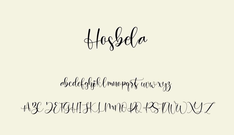 hosbela font